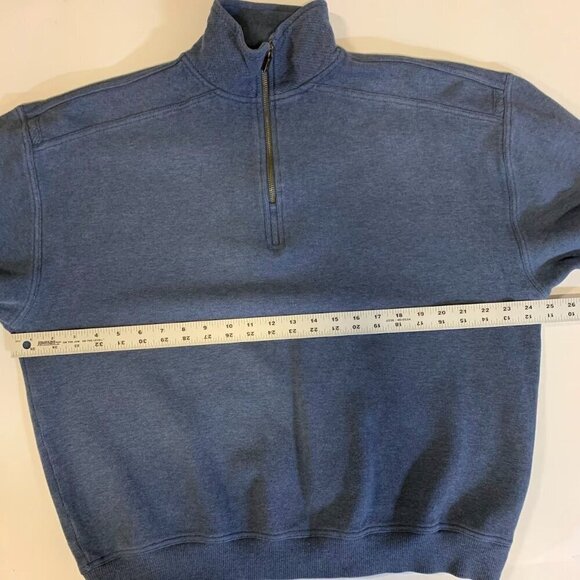 Tommy Bahama Men's 1/4 Ribbed 100% Cotton Long Sleeve Pullover‎ Sweatshirt SZ M - Picture 8 of 10